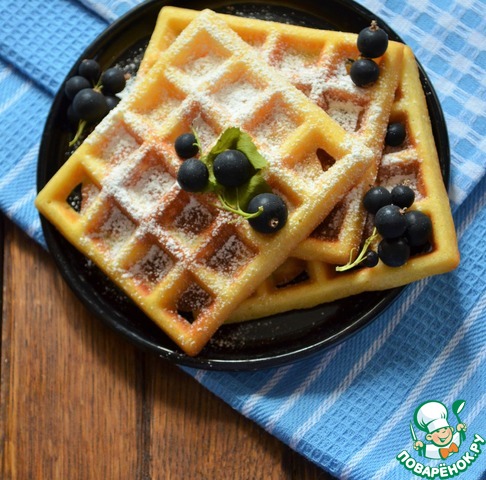 Вафли с кукурузной мукой