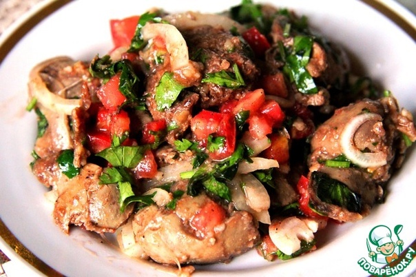 Печень по-грузински