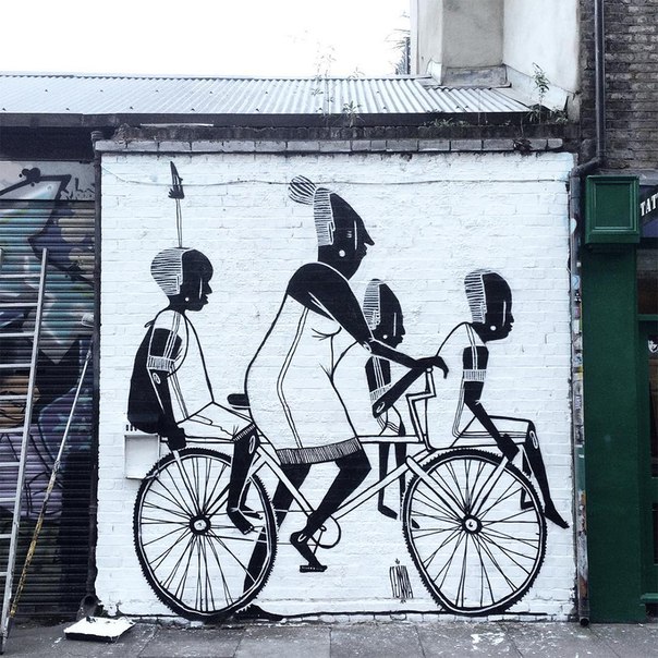 Уличный художник Alex Senna