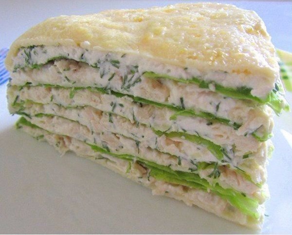 Белковый торт с куриной грудкой для сушки! 