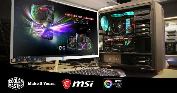 MSI Gaming сделали это ... Они нашли способ синхронизировать RGB с программным обеспечением «Mystic Light Sync». Теперь вы можете синхронизировать материнскую плату MSI и вентиляторы Cooler Master быстро и просто: 
