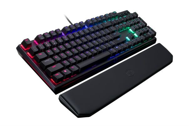 С радостью представляем вам новинку - MasterKeys MK750! Клавиатура может похвастаться съёмной подставкой для запястий с магнитным замком, наличием четырёх выделенных медиа-клавиш, полноценной RGB-подсветкой всех клавиш и световой полосой на корпусе. Кроме того, в MasterKeys MK750 используются механические переключатели Cherry MX и прочный корпус из анодированного алюминия! 