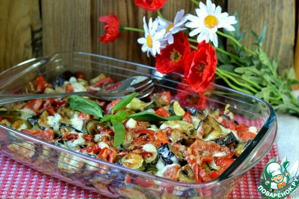 Запеченная овощная миска