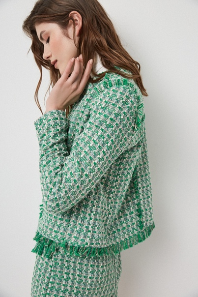 Самый классически осенний материал — твид! 