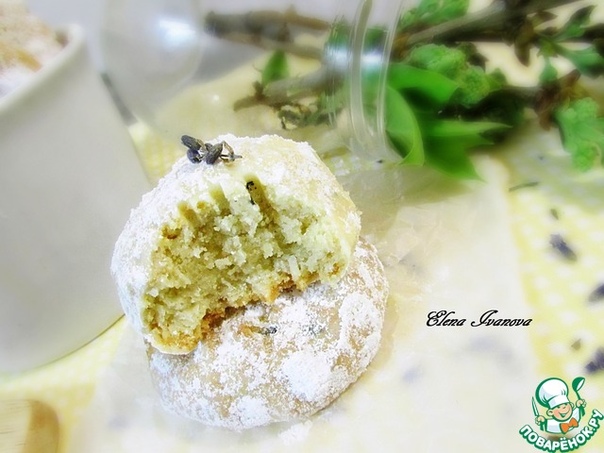 Кокосово-лавандовое печенье