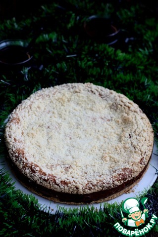 Насыпной творожный пирог