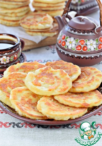 Лепешки сырные на сковороде