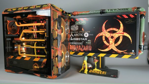 BioHazard - один из самых эпических проектов, представленных на Case Mod World Series 2018! Мод PC Crazy.