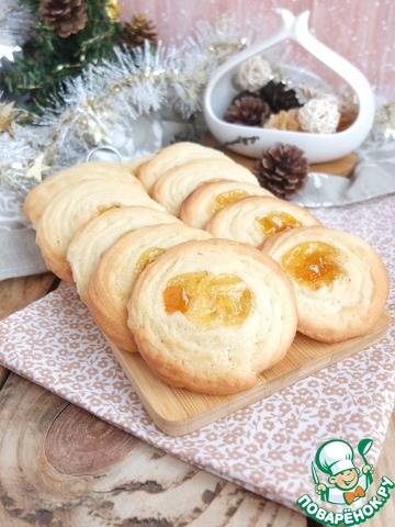 Ванильное печенье с джемом