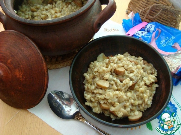 Перловая каша с грибами