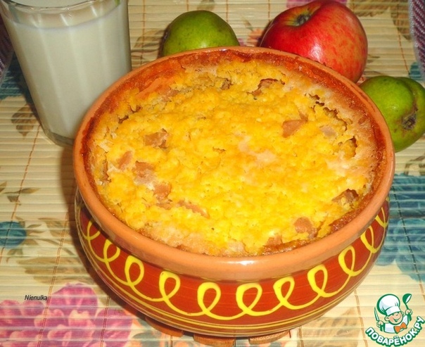 Кукурузная каша с яблоком