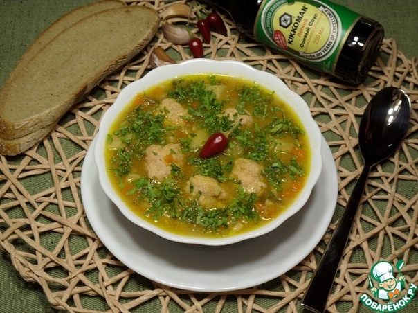 Картофель с фрикадельками 