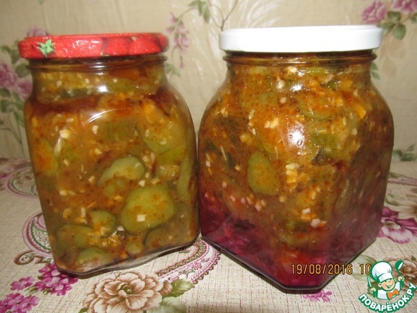 Салат из огурцов