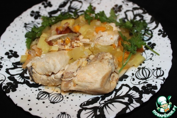 Курица с овощами 