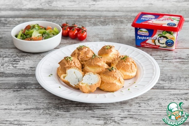 Закусочные профитроли с сырной начинкой