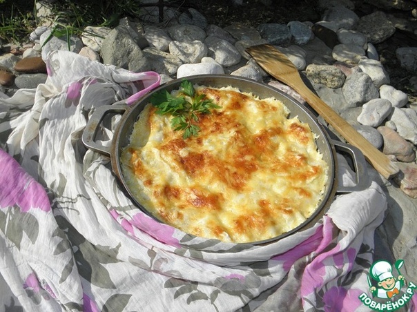 Запеканка из картофельных вареников
