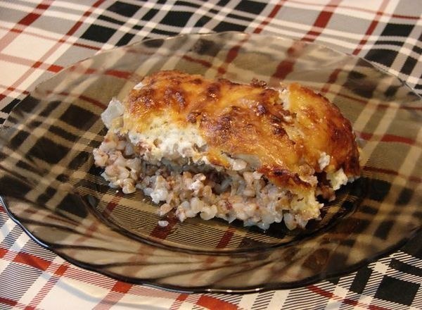 Запеченая курочка с гречкой