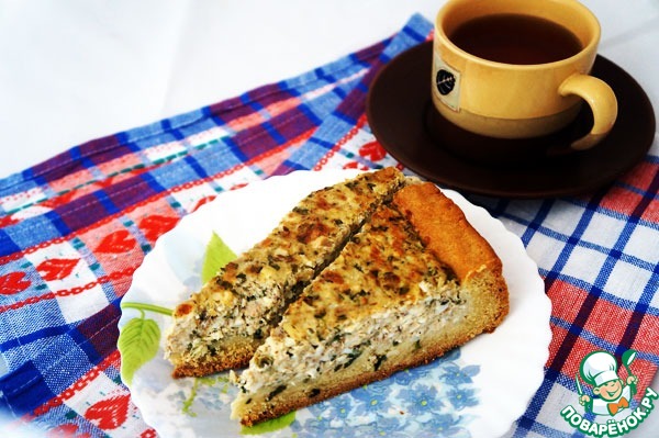 Открытый пирог с сайрой