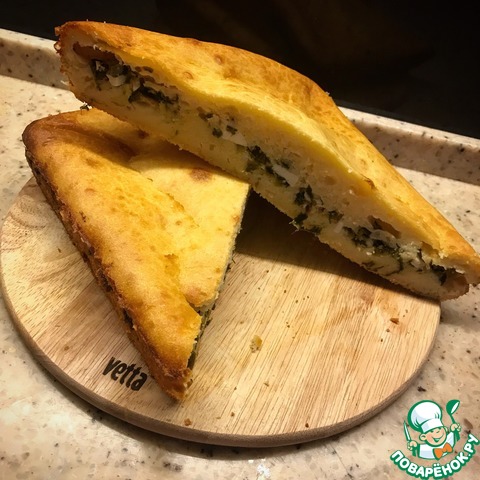 Пирог с луком и яйцом