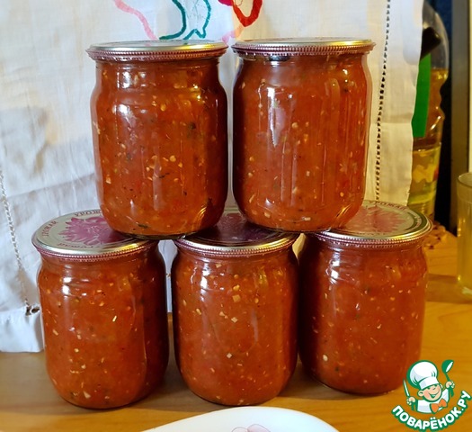 Аджика из кабачка 