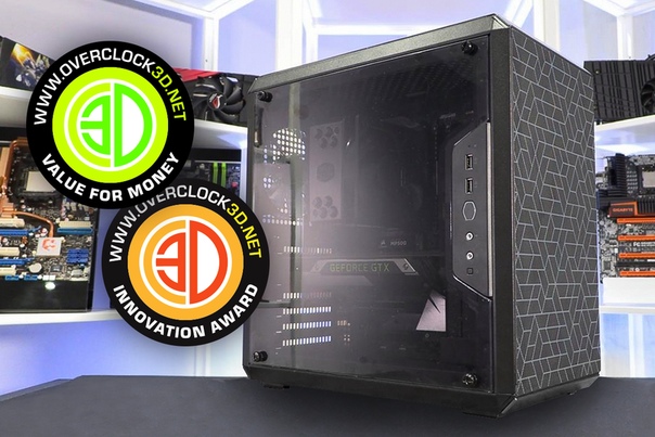 Мал да удал! MasterBox Q500L получает награду за инновации и соотношение цены и качества от OC3D. «В редких случаях корпус удивляет нас своим внешним видом, и еще реже нас впечатляет шасси стоимостью всего 50 фунтов».