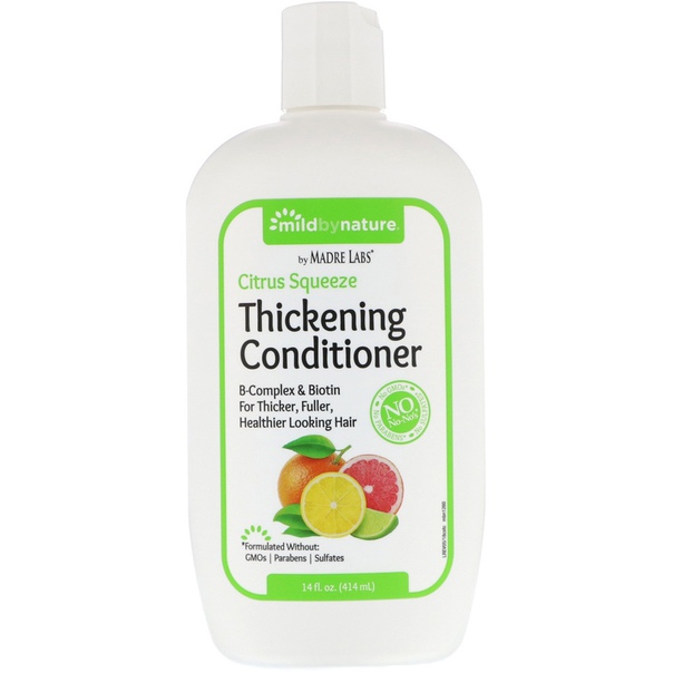 Mild By Nature, Thickening B-Complex + Biotin Conditioner, Citrus Squeeze, 14 fl oz (414 ml)