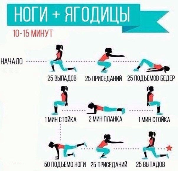15-минутная тренировка для ног и ягодиц 