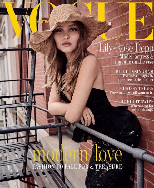 Лили-Роуз Депп в новой съемке для Vogue.