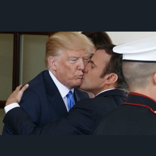 Когда Трамп красивее жены Макрона ))