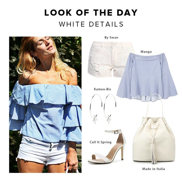 LOOK OF THE DAY: White details 