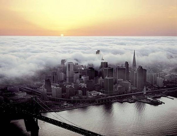 Туман над Сан-Франциско, Штат Калифорния, США