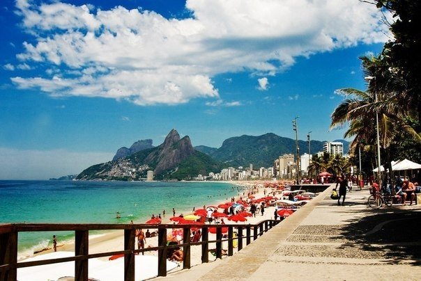 Пляж в Рио-де-Жанейро, Бразилия