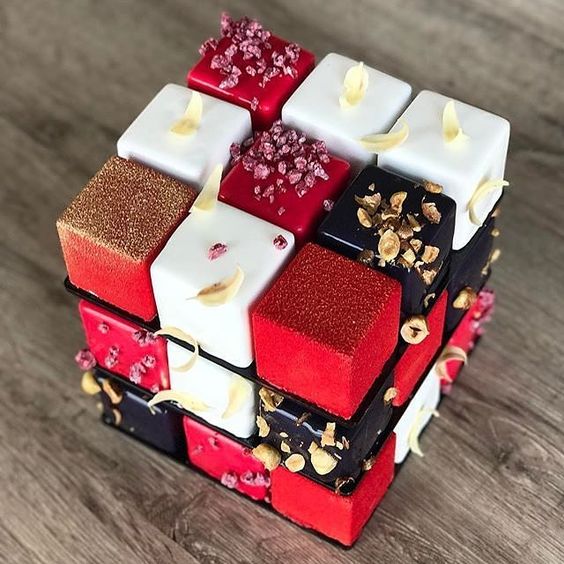 Потрясающие кубические торты! 