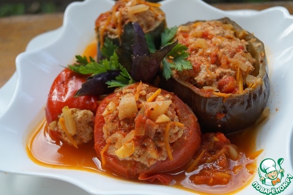 Овощи фаршированные Овощи фаршированные