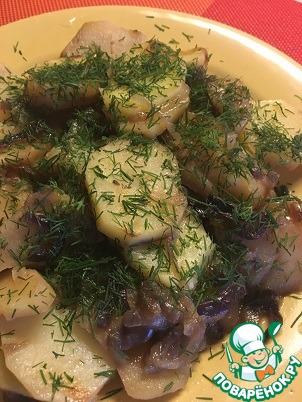Картофель с луком по-узбекски 