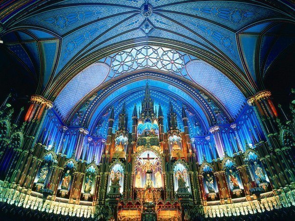 Базилика Нотр-Дам де Монреаль, Канада.