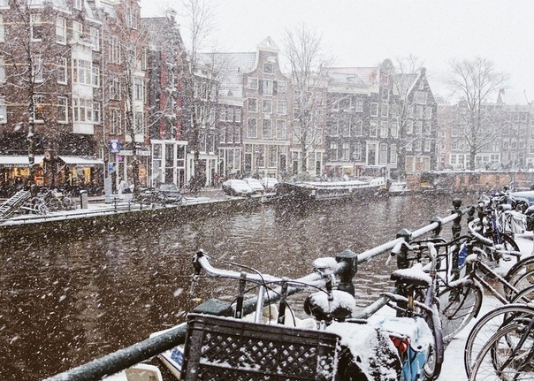 Зимний Амстердам, Нидерланды