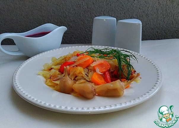 Нежный жареный картофель с овощами