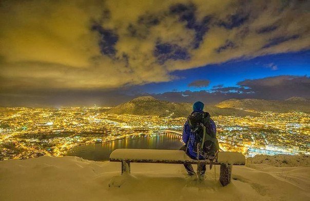 Зима в Бергене, Норвегия
