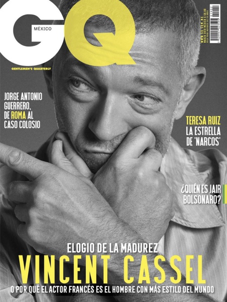 Венсан Кассель в новой фотосессии для мексиканского GQ.